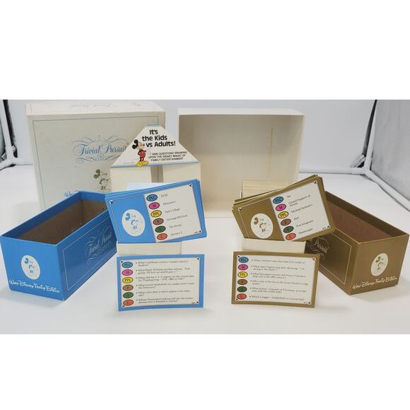 VTG 1985 Trivial Pursuit Walt Disney Family Edition Subsidiary Card Set No 105 - Picture 3 of 8